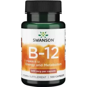 Swanson Vitamin B12 500 mcg 100 Kapseln Cobalamin