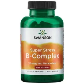 Swanson B-Komplex mit Vitamin C 100 Kapseln Super Stress