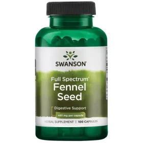 Swanson Fenchelsamen 480 mg 100 Kapseln (Fenchelsamenpulver)