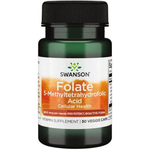 Swanson Folate 800mcg 30 kapszula 5-Methyltetrahydrofolic acid