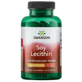 Swanson Sojin lecitin 1200 mg 90 mekih kapsula