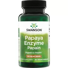 Swanson Papaya-Enzym Papain 100 mg 60 Kapseln