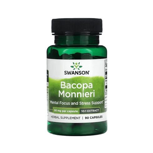 Swanson Bacopa Monnieri 50mg 90 kapszula (10:1 kivonat)