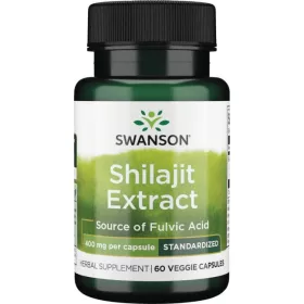 Swanson ekstrakt šilajita 400 mg 60 vegetarijanskih kapsula