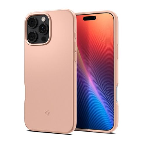 Spigen Thin Fit MagFit Apple iPhone 16 Pro Max tok, Rose Titanium MagSafe, rózsaszín