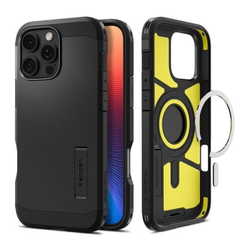 Spigen Tough Armor MagFit Apple iPhone 16 Pro Max MagSafe tok, fekete
