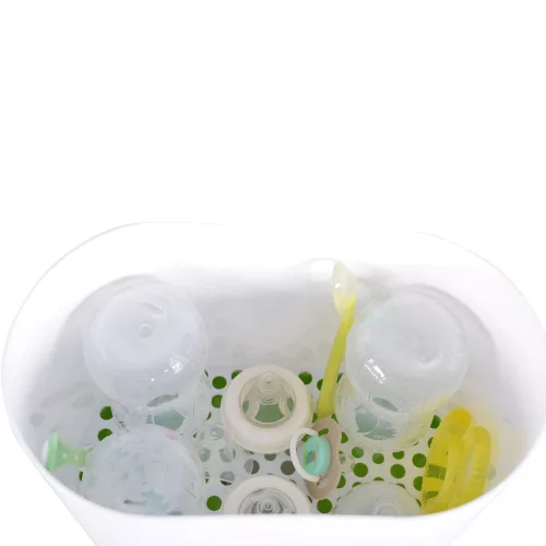 STERILISATOR 3-in-1-Sterilisator für 6 Flaschen, Heiz- und Dampffunktion, 550 W, GRÜN