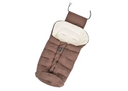 Flauschiger Winterfellsack von Cangaroo mit verstärkten Beinen, 100 cm, BRAUN/BEIGE