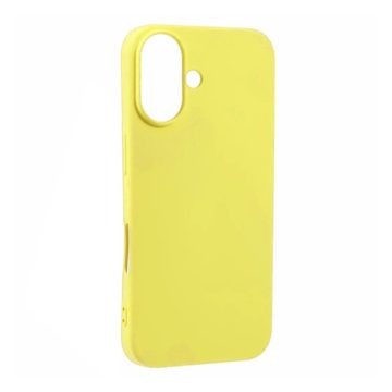   Phoner Apple iPhone 16 Plus szilikon tok, szilikon tok, sárga