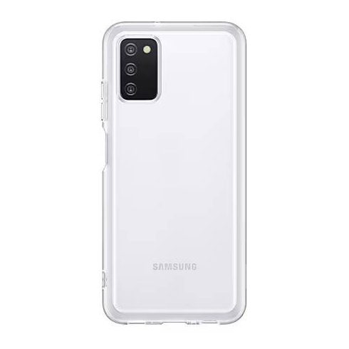 Samsung Galaxy A03s Clear Cover szilikon gyári tok, átlátszó (EF-QA038TTEGEU)