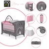 MONI Sleepy összecsukható luxus utazóágy 2 szint+pelenkázó+ játék pink