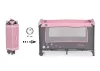 MONI Sleepy összecsukható luxus utazóágy 2 szint+pelenkázó+ játék pink