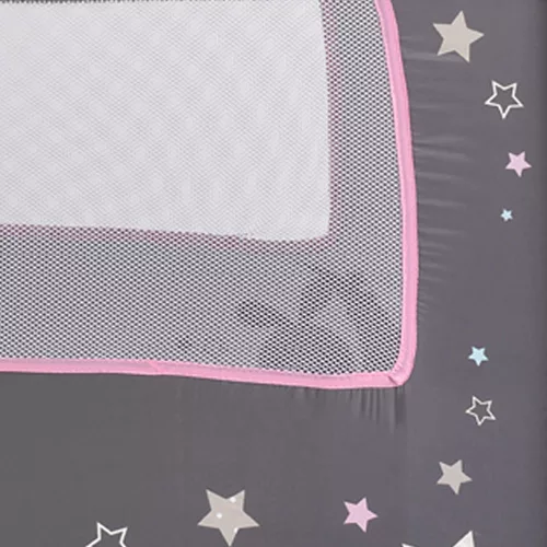 MONI Sleepy összecsukható luxus utazóágy 2 szint+pelenkázó+ játék pink