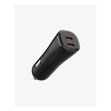   Spigen ArcStation Essential autós töltő, 50W, fekete EV502