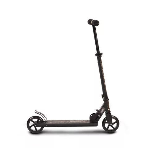 RENDEVOUS Scooter bis 100 kg, ab 6 Jahren, PU-Räder SCHWARZ