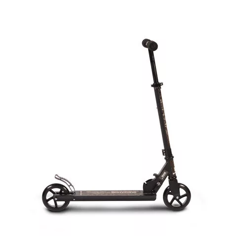 RENDEVOUS Scooter bis 100 kg, ab 6 Jahren, PU-Räder SCHWARZ