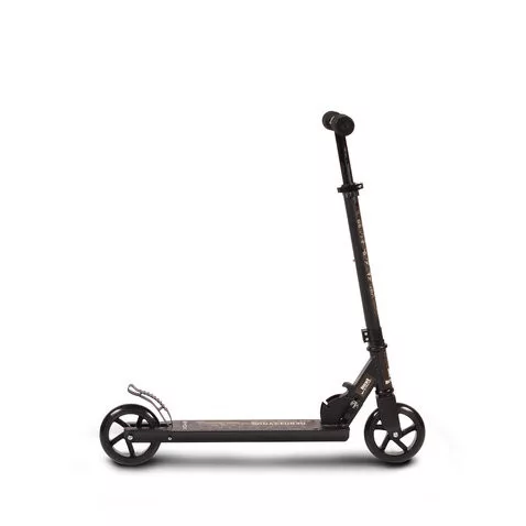 RENDEVOUS Scooter bis 100 kg, ab 6 Jahren, PU-Räder SCHWARZ