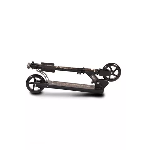 RENDEVOUS Scooter bis 100 kg, ab 6 Jahren, PU-Räder SCHWARZ