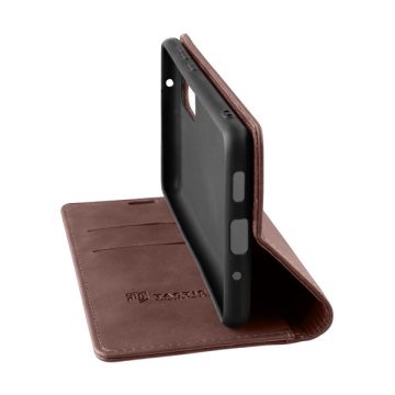   Tactical Xproof Samsung Galaxy A15 5G flip/oldalra nyíló tok, barna