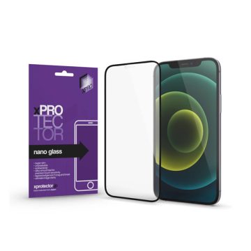   Apple iPhone 16 Pro Xprotector Nano Glass kijelzővédő fólia fekete kerettel