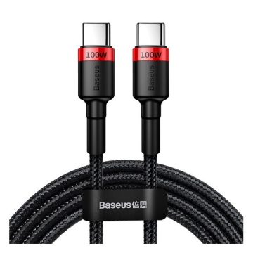 Baseus Cafule USB-C adatkábel, 100W 2m, fekete