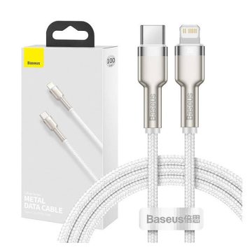   Baseus Baseus Cafule USB-C - Lightning kábel, 20W, 1m, fehér