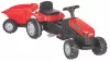 Pilsan Traktor mit Tretanhänger 07316 rot
