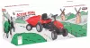 Pilsan Traktor mit Tretanhänger 07316 rot
