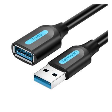   Vention Hosszabbító kábel, USB-A 3.0 A M-F USB-A A 0.5mm, fekete-kék