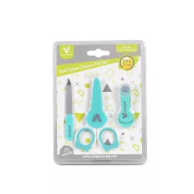 Nagelknipser mit Schere, Maniküre-Set blau