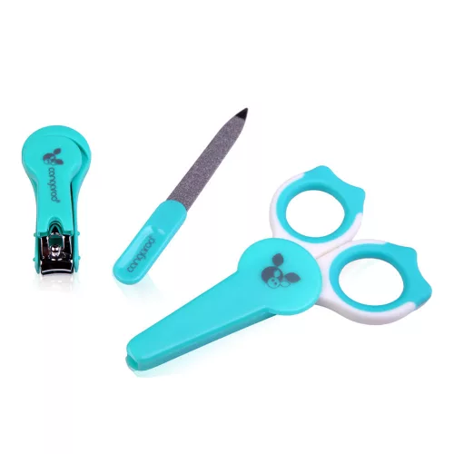 Nagelknipser mit Schere, Maniküre-Set blau