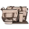 STELLA Wickeltasche, 5-teiliges Set mit Windelüberzug, BRAUN/BEIGE