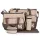 STELLA Wickeltasche, 5-teiliges Set mit Windelüberzug, BRAUN/BEIGE