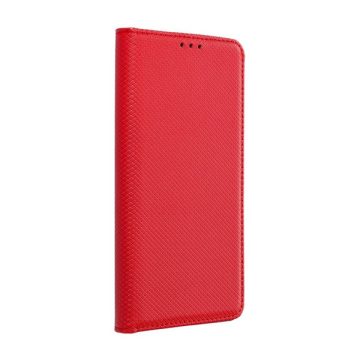 Magnet Motorola Moto G75 mágneses flip tok, piros