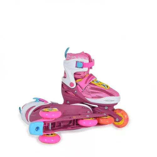 Byox Trina Mädchen-Rollschuhe, Größe M (34-37), PINK
