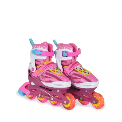 Byox Trina Mädchen-Rollschuhe, Größe M (34-37), PINK