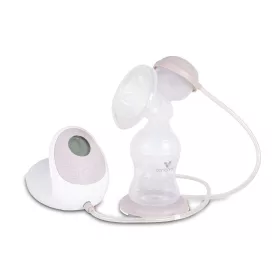   Cangaroo Gentle Touch elektrische Milchpumpe mit 15 Stufen und 1 Wassertank, weiß/rosa