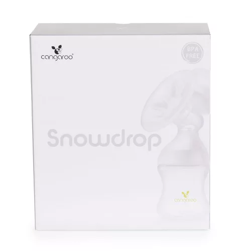 Cangaroo Snowdrop manuelle Milchpumpe mit 1 Flasche, weiß