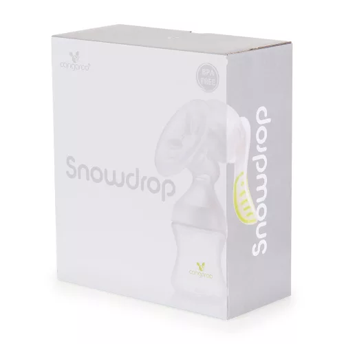 Cangaroo Snowdrop manuelle Milchpumpe mit 1 Flasche, weiß
