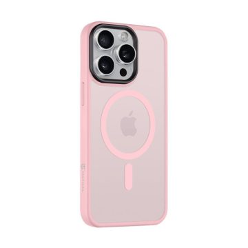   Tactical MagForce Hyperstealth iPhone 15 Pro Max hátlap tok, áttetsző/rózsaszín