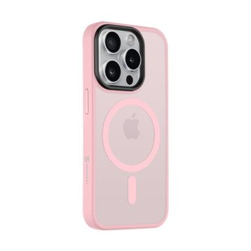   Tactical MagForce Hyperstealth iPhone 15 Pro hátlap tok, áttetsző/rózsaszín