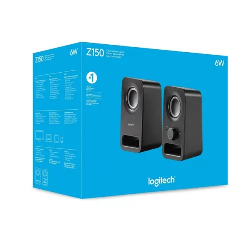 Logitech Z150 jack 2.0 6W fekete hangszóró