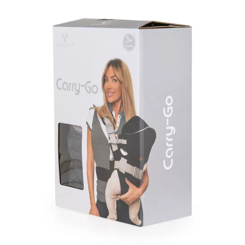 CARRY GO Babytrage, 4 Positionen, mit Kapuze, SCHWARZ
