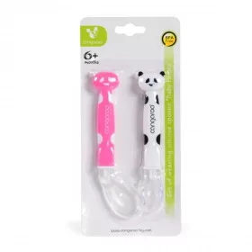 Silikon-Löffelset 2dbos Panda PINK