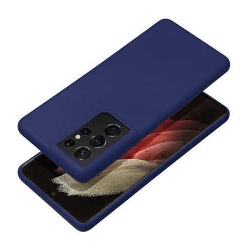 Forcell Soft Samsung Galaxy S25 Ultra szilikon tok, sötétkék