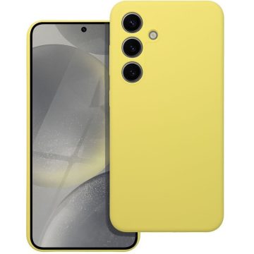 2mm Samsung Galaxy S25 szilikon tok, világos sárga