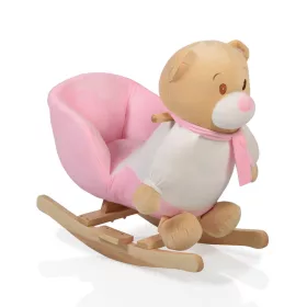 Moni Toys Schaukelteddybär 60 cm rosa