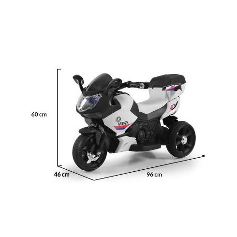BO HP2 /3kerekű akkumulátoros elektromos motor 6V FEHÉR/FEKETE