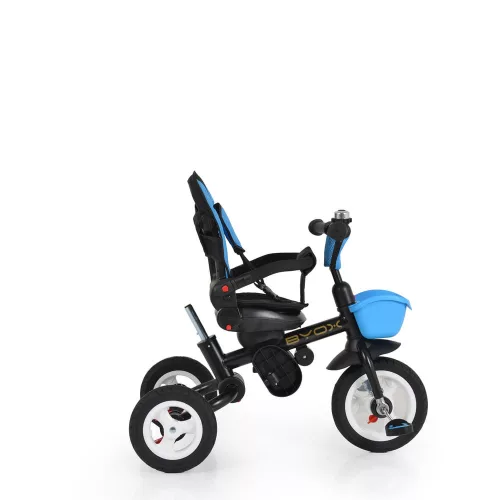 BYOX Flexy Lux Dreirad mit Schiebegriff für Eltern, blau