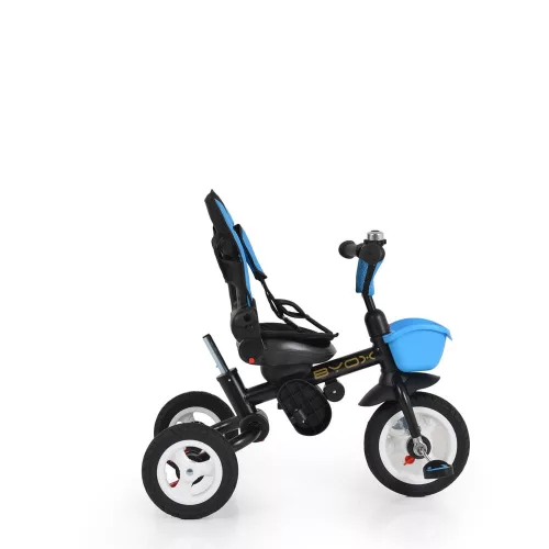 BYOX Flexy Lux Dreirad mit Schiebegriff für Eltern, blau